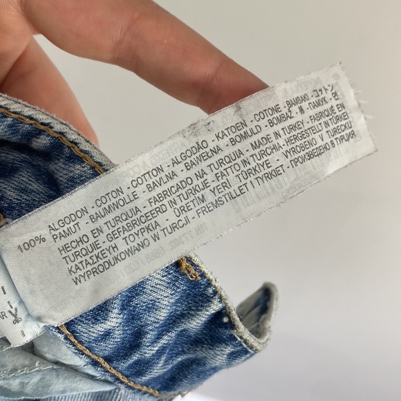 Zara Straight Leg Destroyed Jeans Size 6 - Picture 14 of 15